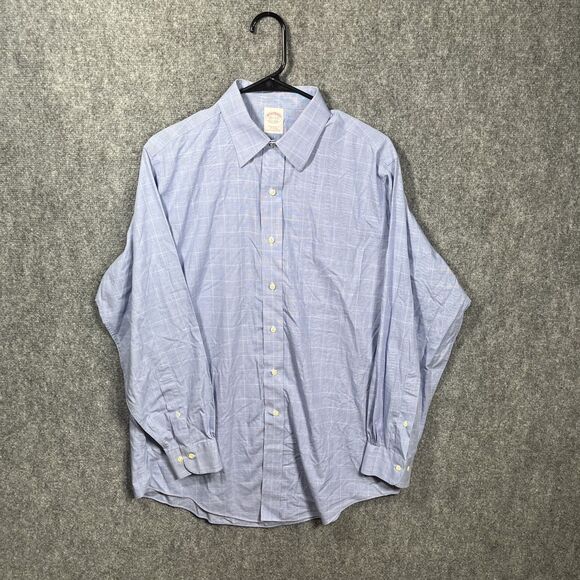 Brooks Brothers Dress Shirt Mens 15.5 2/3 Non-Iron Button Down Traditional Fit - Picture 1 of 12